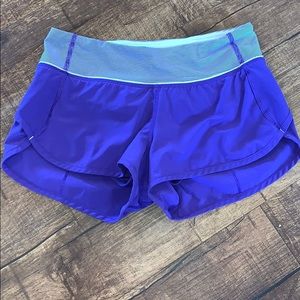 Lululemon Speed Shorts in Purple Color!